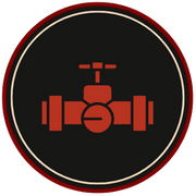 Black and red gas pipe icon Gas Line Repair and Replacement.png
