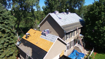 Roof inspection being performed on a Northern Virginia home to prevent leaks