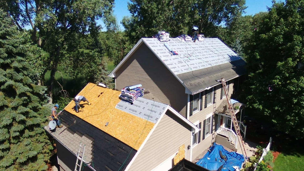 Roof inspection being performed on a Northern Virginia home to prevent leaks