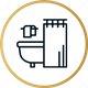 icon of bathtub / shower