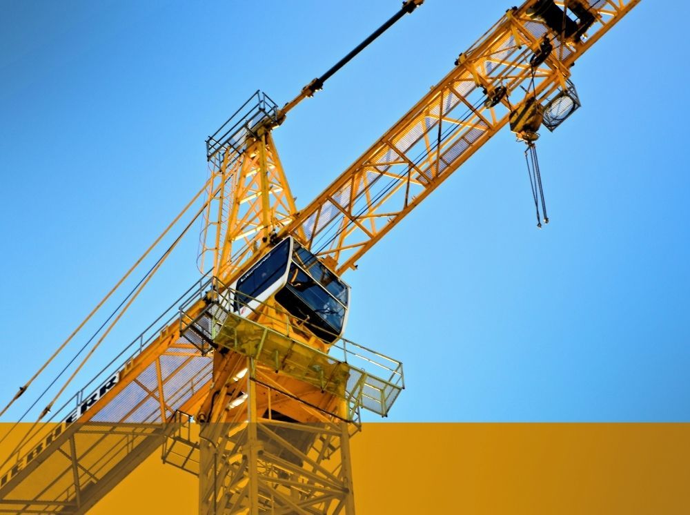 large yellow crane