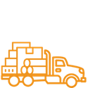 heavy transport design icon