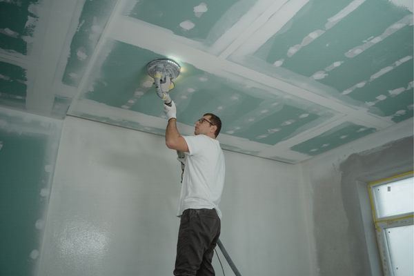 Contractor paiting sealing