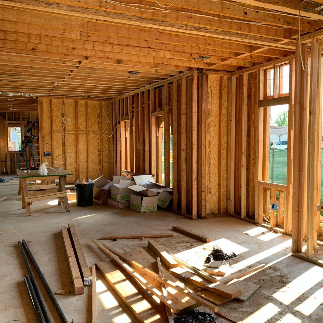 Installaing wood in new construction home