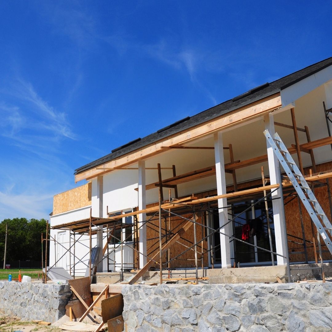 Construction of home addition