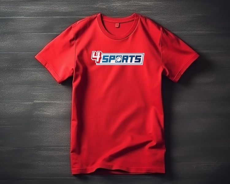 custom tshirt with 4sports logo custom tshirt with 4sports logo