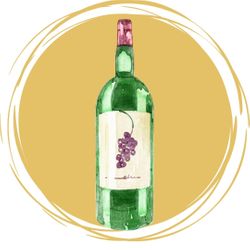 wine bottle graphic
