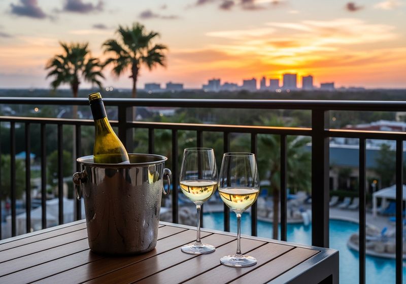 Close-up of a guest showing ID for an alcohol delivery at a resort.