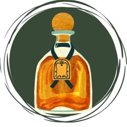 liquor bottle graphic