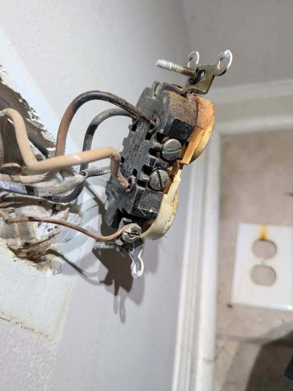 Burnt Receptacle Outlet Greensboro NC, One Side Power Out