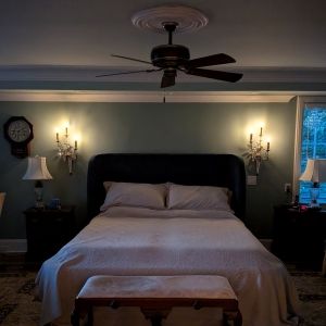 Residential Master Bedroom Lighting Installation
