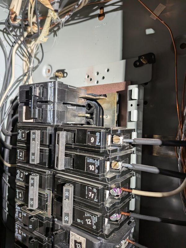Damaged Busbar at Breaker Panel Greensboro NC