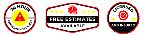 Licensed and insured electrical service trust badges for King Electrical Services