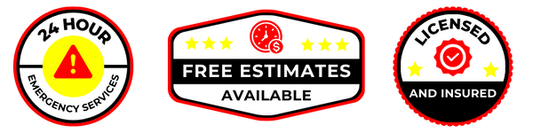Licensed and insured electrical service trust badges for King Electrical Services