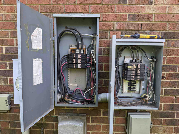 Open Circuit Breaker Panels Greensboro Electrician NC