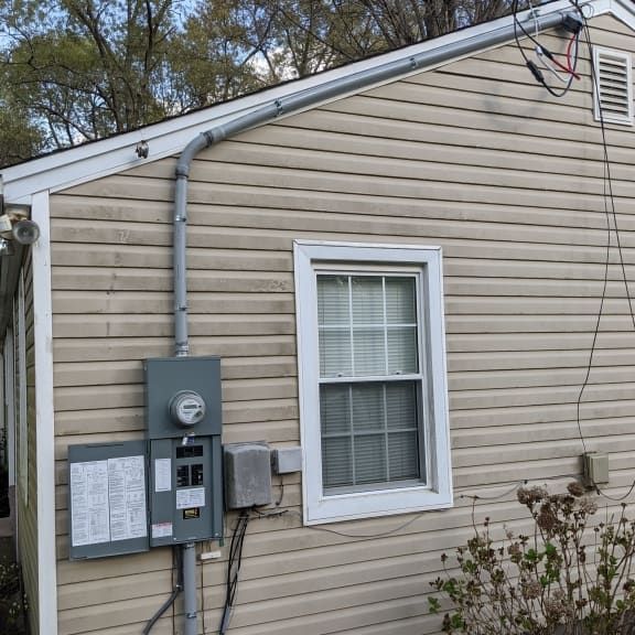 200 amp electrical service upgrade after photo