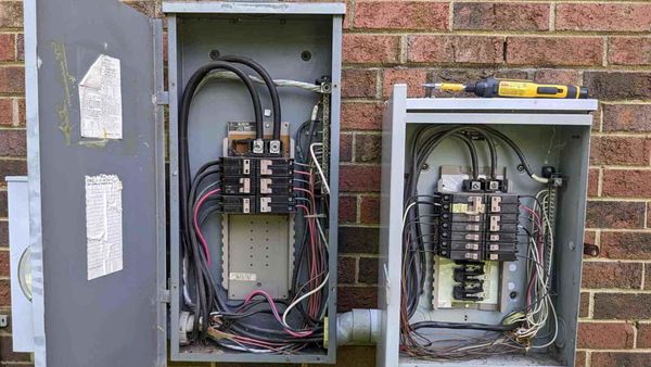 Outdoor Main and Sub Electrical Panels
