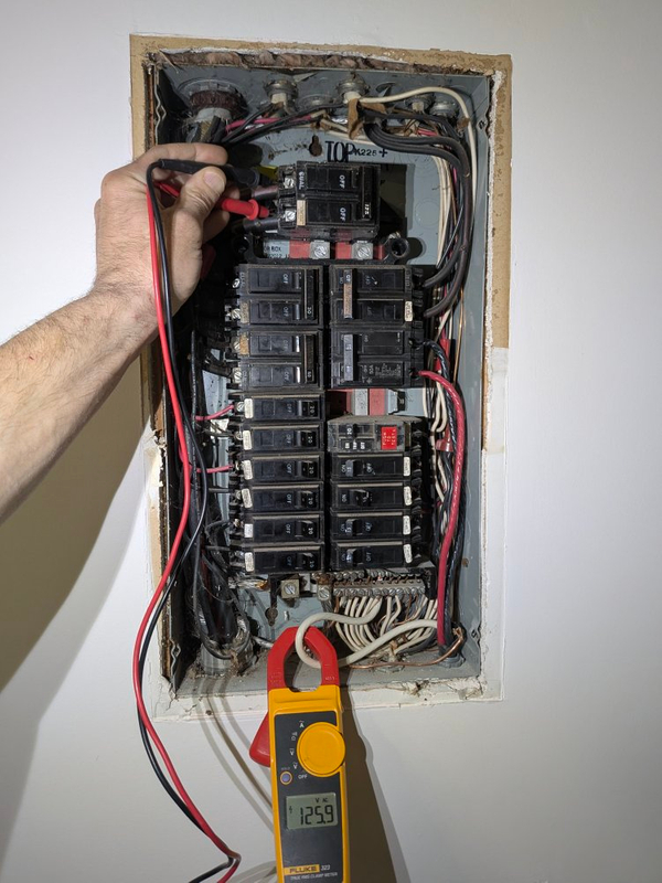 Partial Power Loss Greensboro NC, Voltmeter on Circuit Breakers