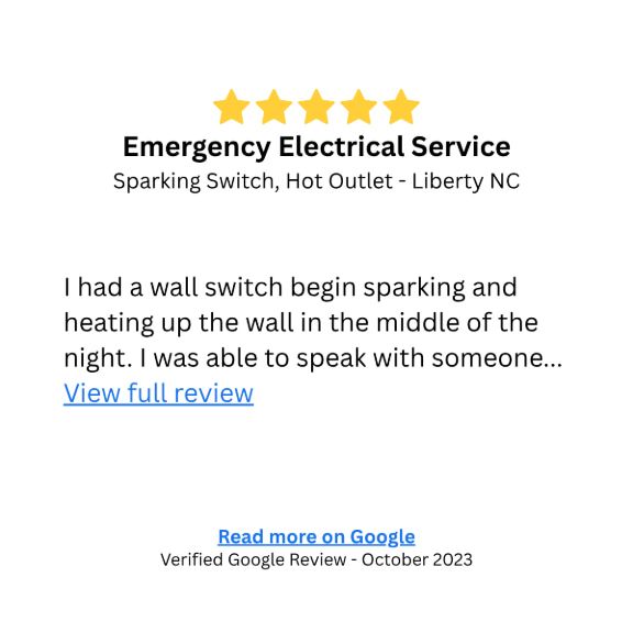 Emergency Electrician Sparking Switch Customer Review