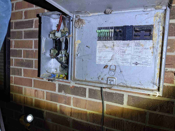 Partial Power Outage Greensboro NC, Nighttime Meter Panel