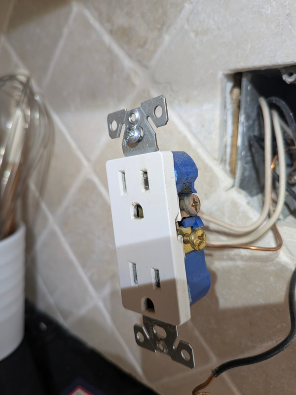 Melted side terminal receptacle Greensboro NC