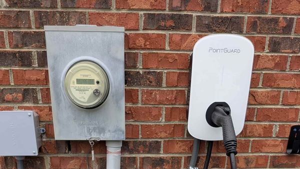 Outdoor Level 2 EV Charger Installation