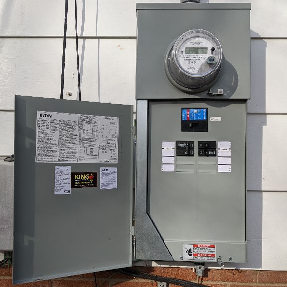 Outdoor 200-Amp Meter Panel with King Logo