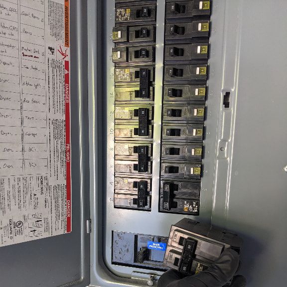 Residential Electrical Panel at Maximum Capacity