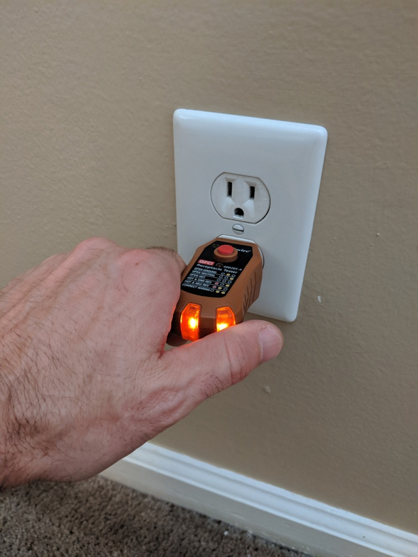 Plug tester correct wiring outlets Greensboro NC