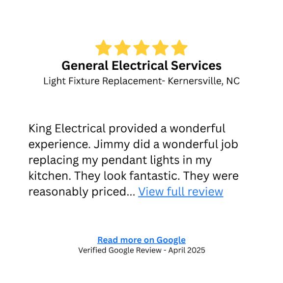 pendant light replacement kernersville nc
