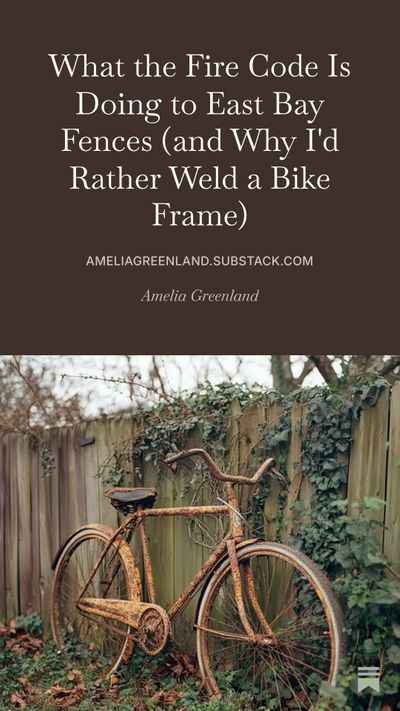 Rusted bike frame--potential reclaimed fire safe fencing? firesafefencing.jpeg