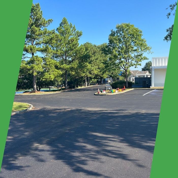repaired asphalt for commercial property