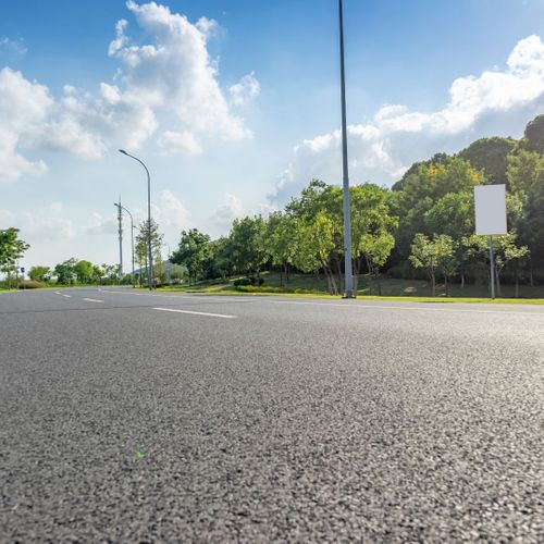 modern asphalt road