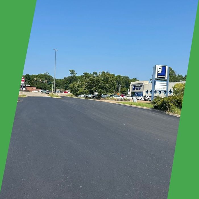 sealcoated asphalt repair
