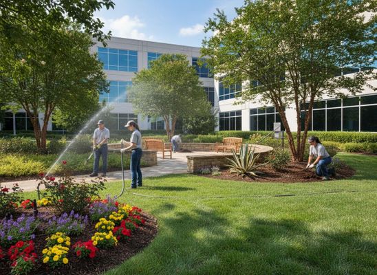Commercial Landscape Maintenance Team