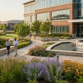 commercial courtyard