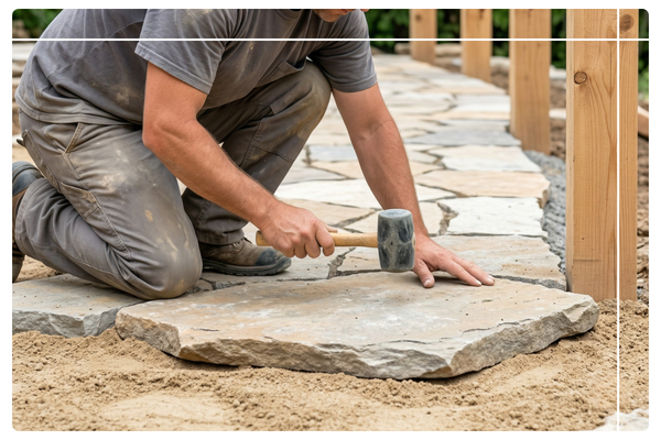laying flagstone
