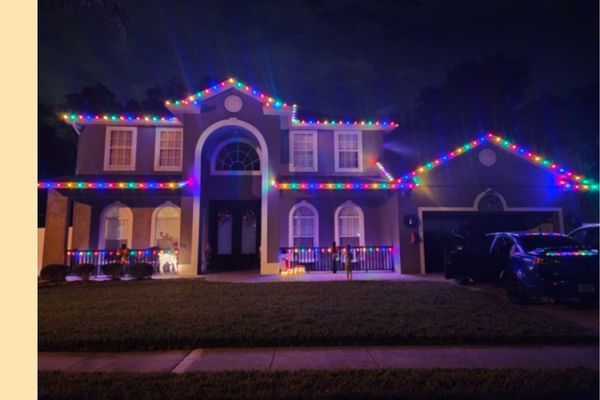 Christmas light displays. Christmas light displays.