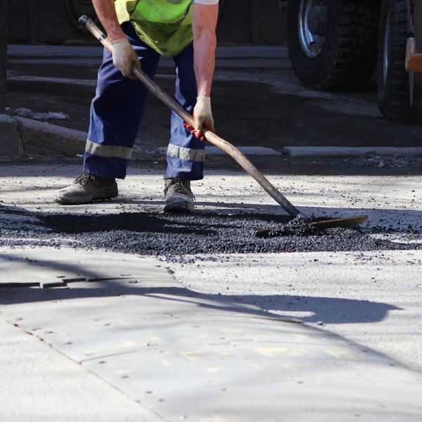 tamping asphalt