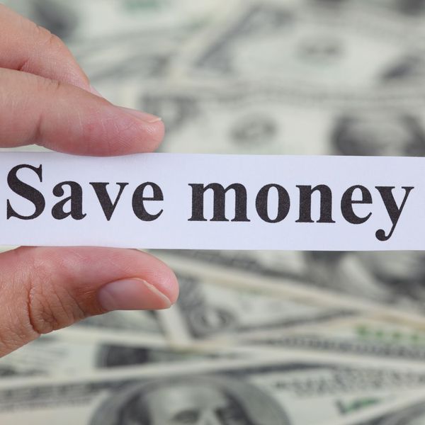 A piece of paper that says Save Money