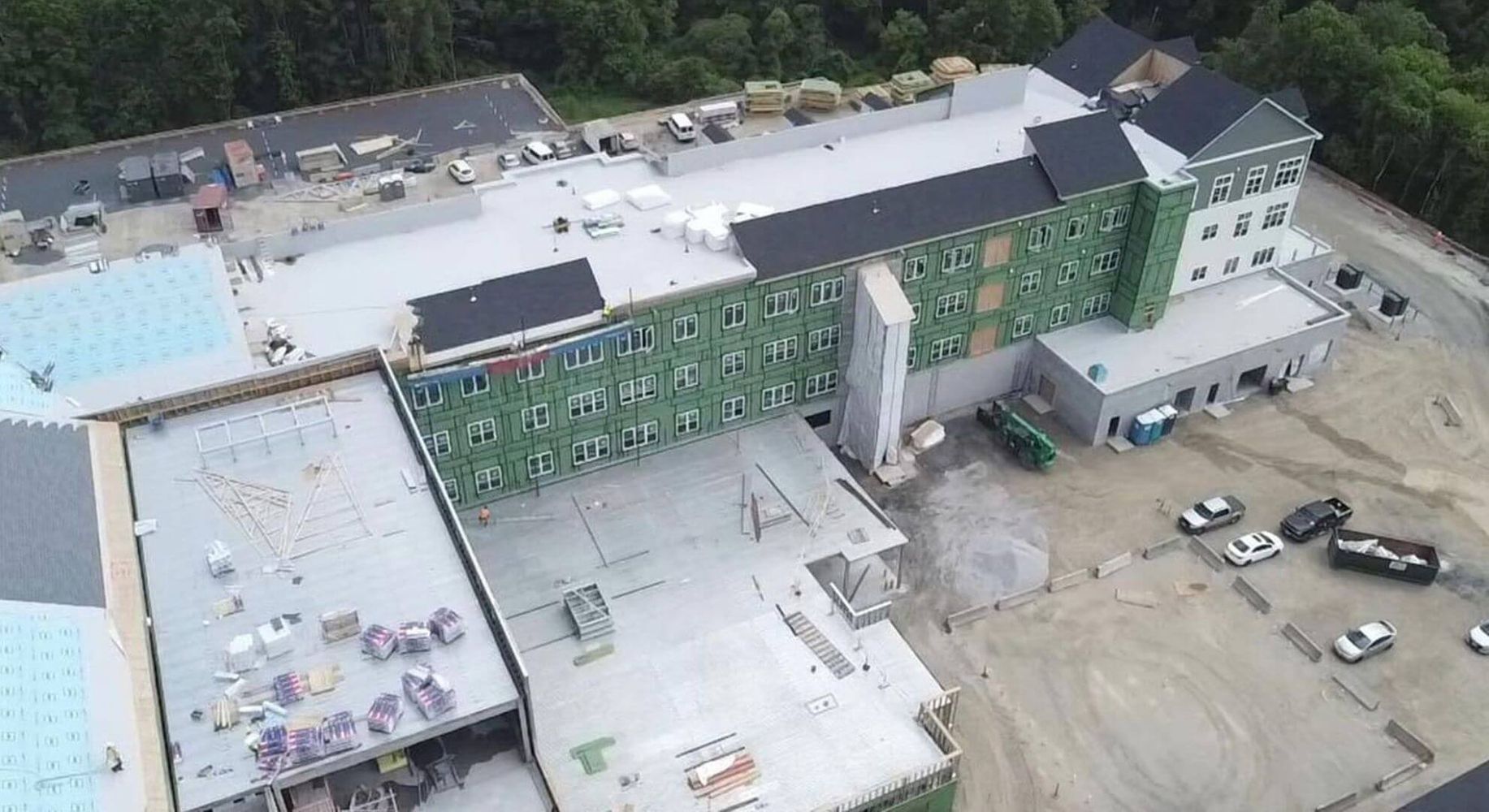 building with flat roof