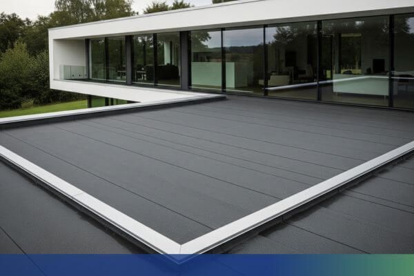 home with rubber roof