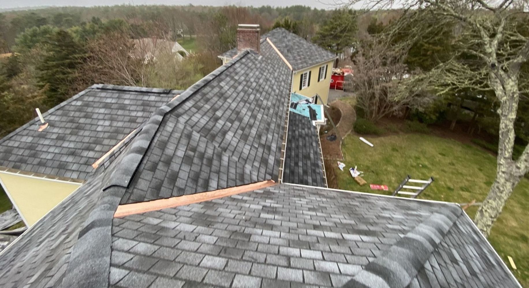 roofing in progress