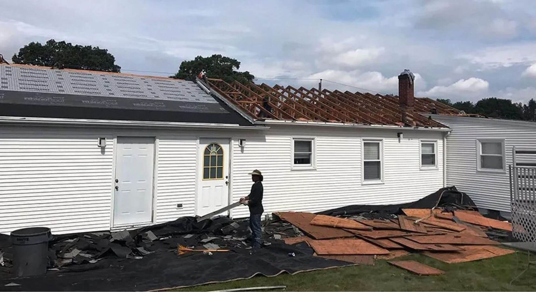 residential roofing project