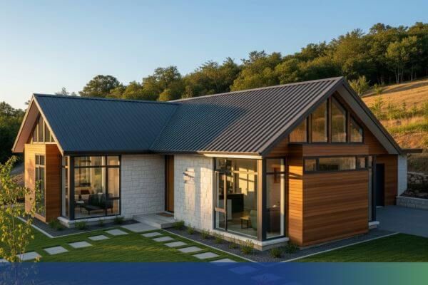 building with metal roof