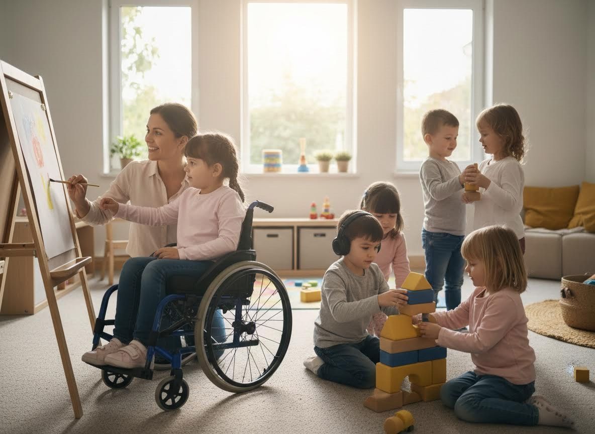 Inclusive children's art and play activity