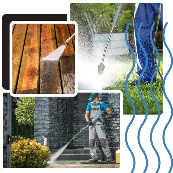 pressure washing concrete and decks