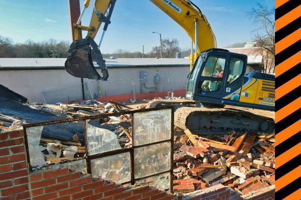 demolition contractor at work
