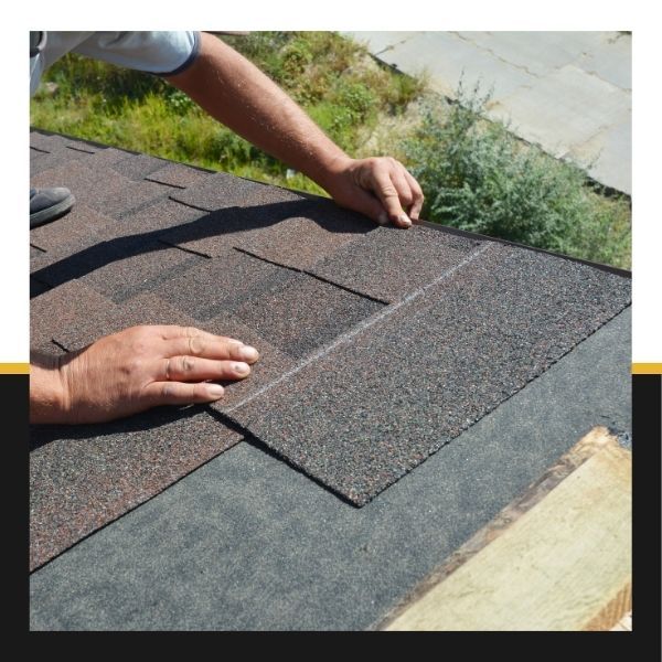 lining up new shingles