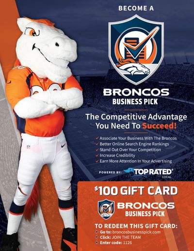 Broncos Business Pick 1 Pager